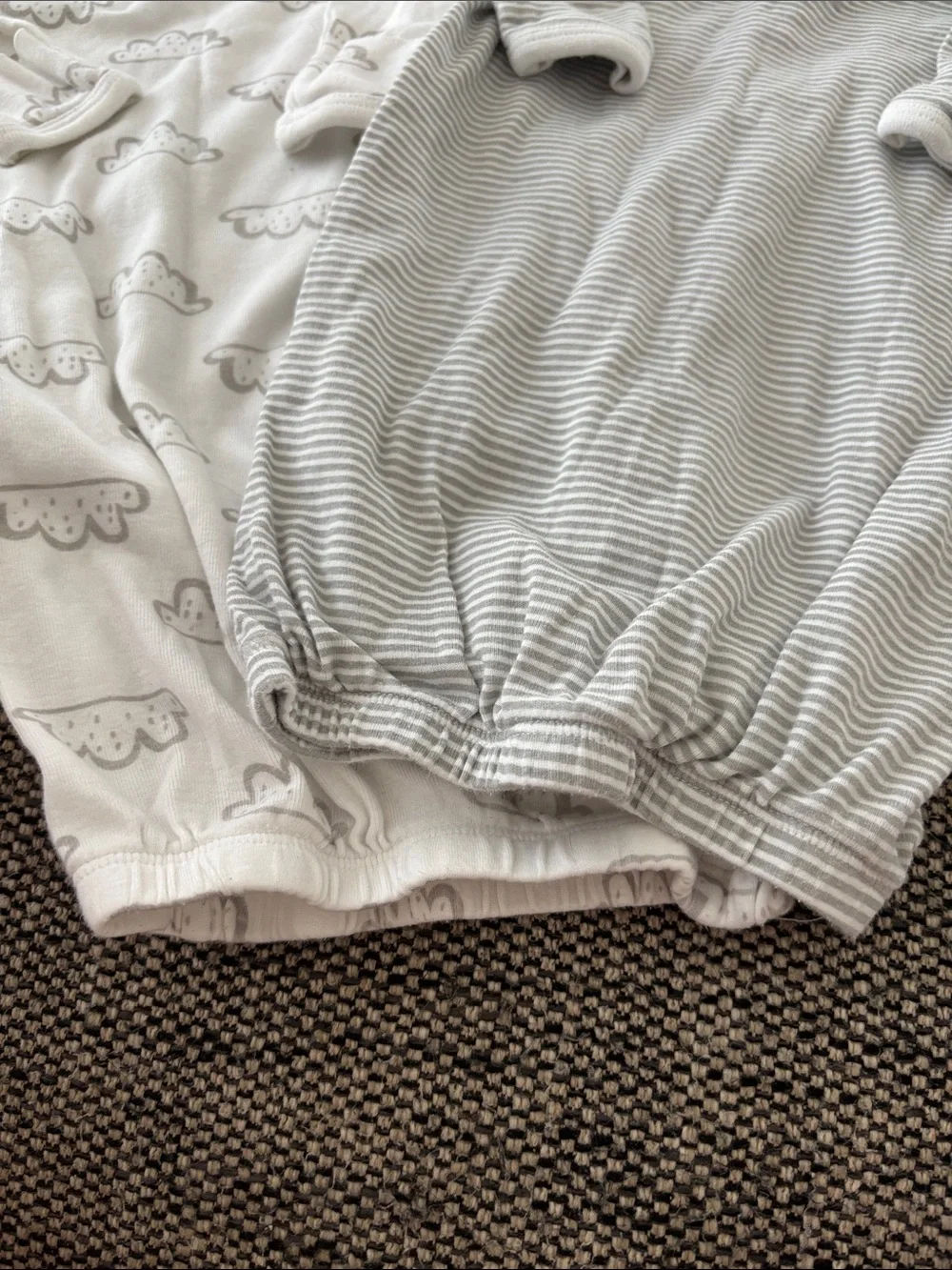 Pack of 2 Gerber Gray & White Cloud Sleep Gowns